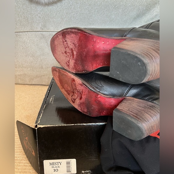 Freebird Womens Size 10, “MISTY,” Black Leather Tall Western boots - Picture 5 of 8